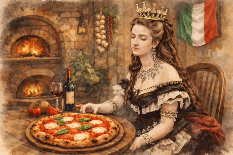 La reina Margarita de Saboya y el origen de la pizza Margherita (1889)