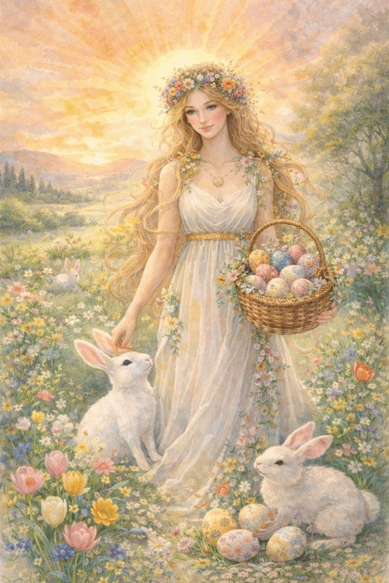 Ostara y el simbolismo del huevo como emblema de vida, fertilidad y conexión