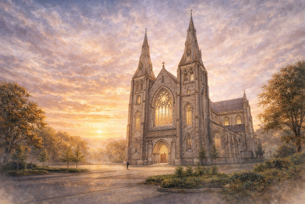Catedral de San Patricio en Armagh, ejemplo de transformación de espacios sagrados celtas