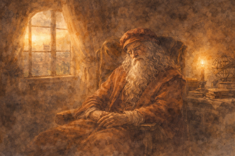 Leonardo da Vinci en su taller