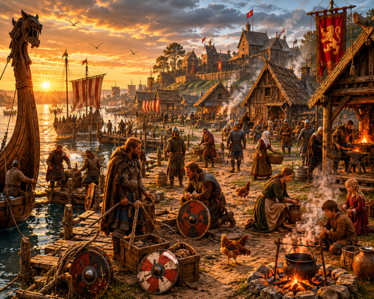 Primer asentamiento vikingo en Normandía