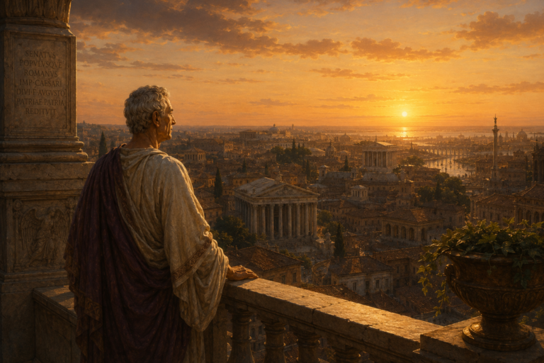 Augusto César, fue el primer emperador del nuevo Imperio Romano.