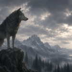 Fenrir, es el lobo del destino que desencadenará el Ragnarök en la mitología nórdica