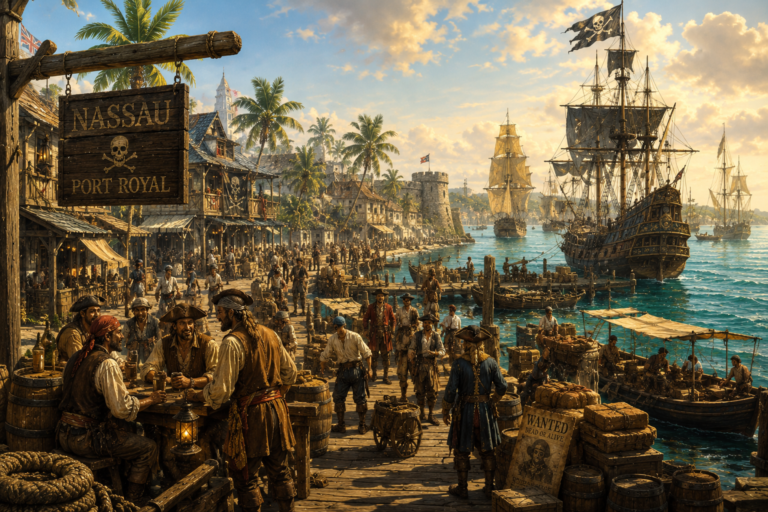 Nassau fue uno de los puertos caribeños durante la Edad de Oro de la Piratería