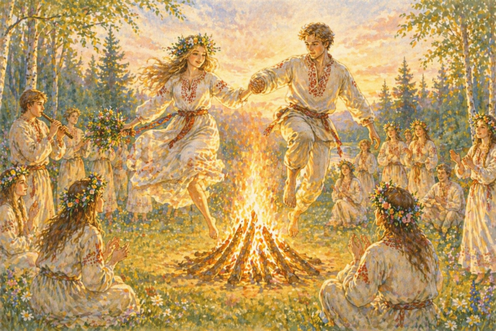 Iván Kupala, es una antigua festividad vinculada al solsticio de verano en Europa del Este.