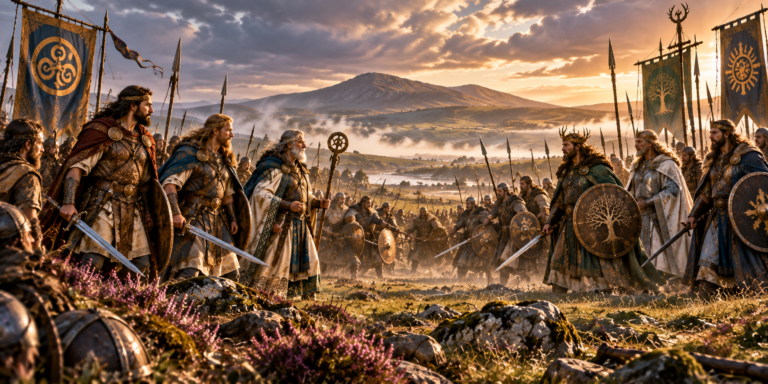 La batalla de Tailtiu fue el enfrentamiento decisivo entre los Tuatha Dé Danann y los Milesios.