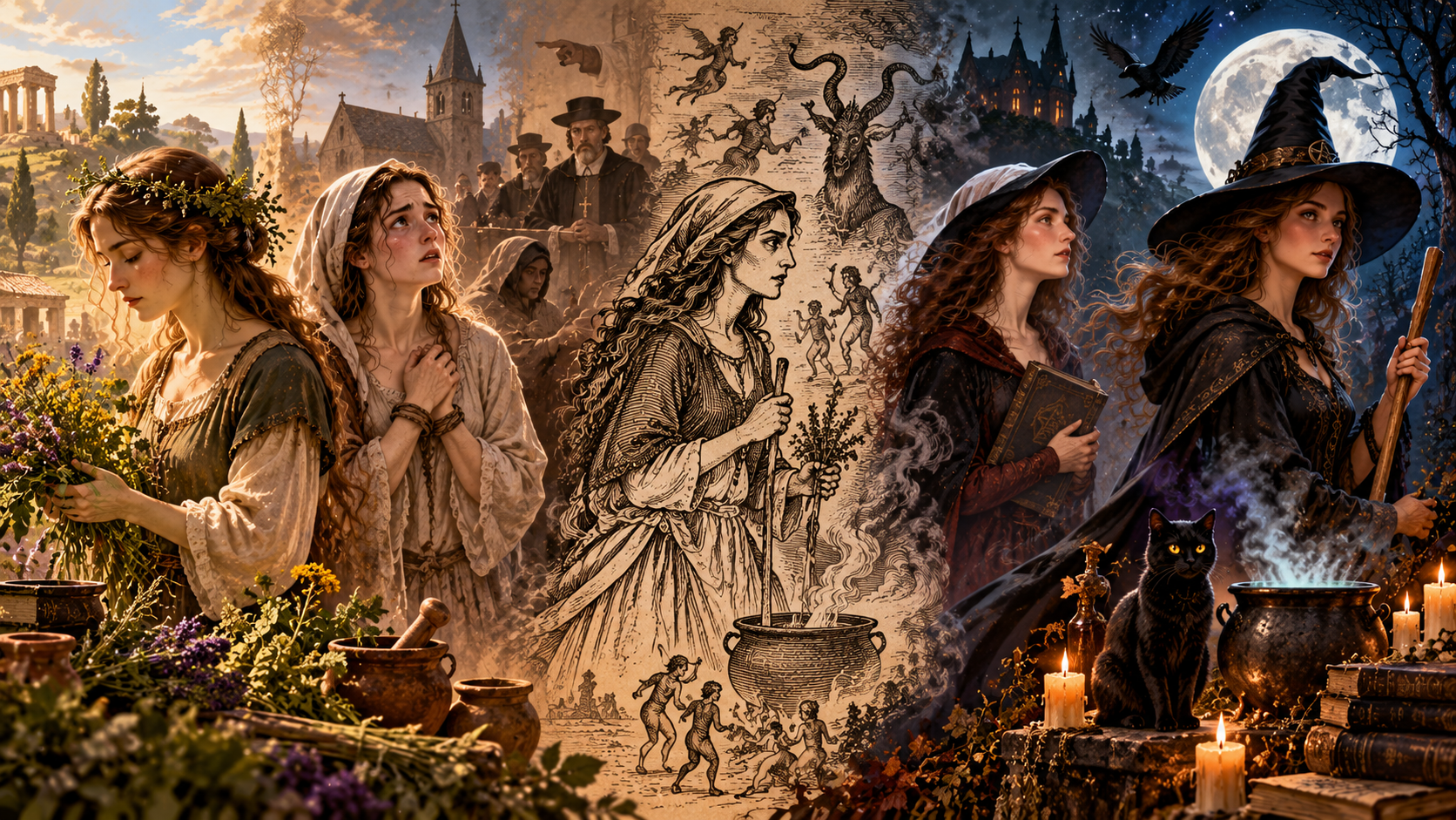 La historia, mito y nacimiento de la leyenda de las brujas.