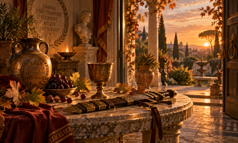 El mes de octubre em la Antigua roma era un mes marcado, ente otros, por la vendimia y el vino nuevo.
